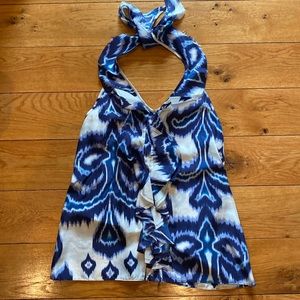 Used banana republic halter ruffle top.  Size XS